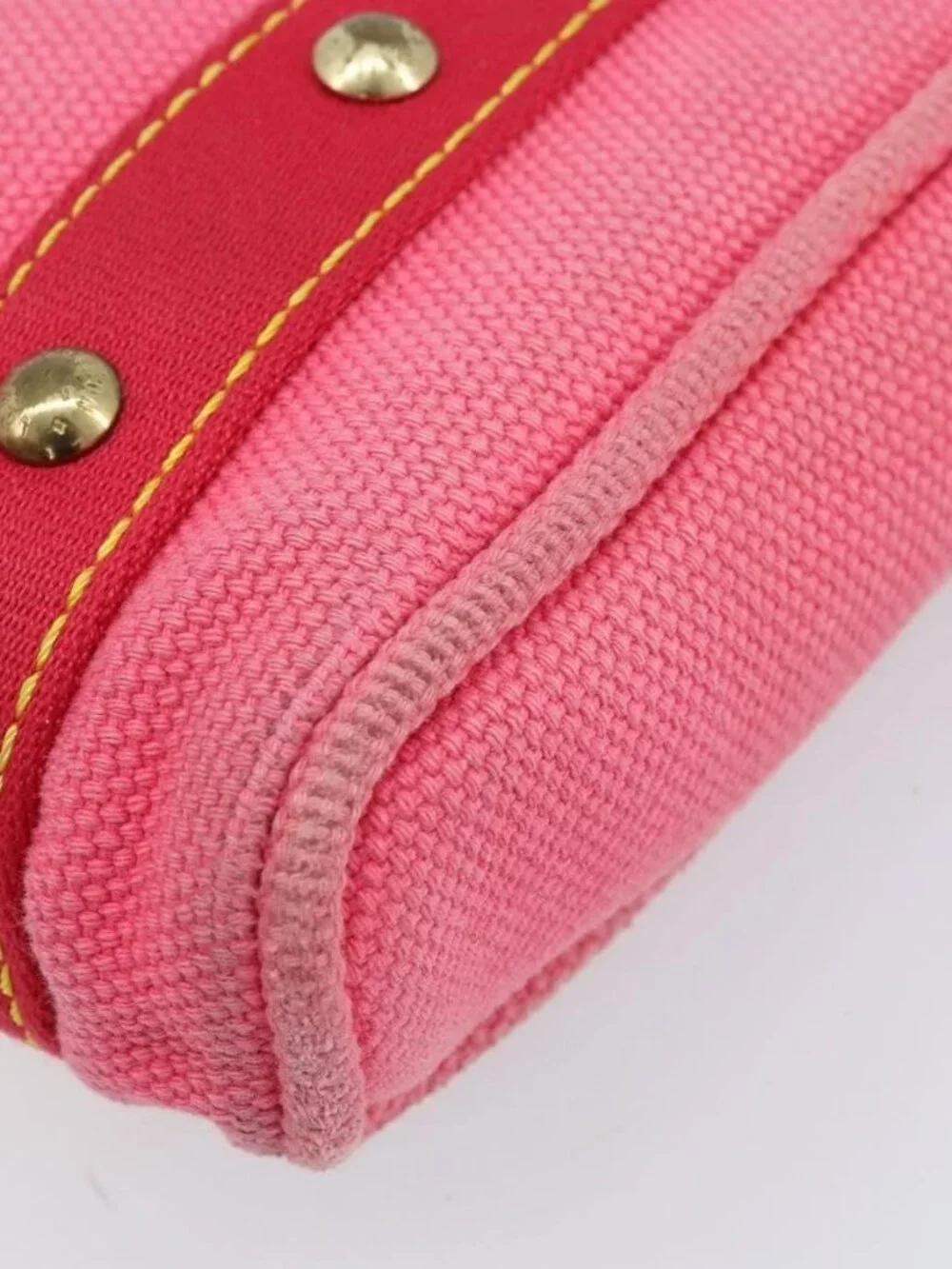 LOUIS VUITTON Antigua Cabas PM Hand Bag Rouge Pink M40088 LV Auth ka2366 - Picture 10 of 15